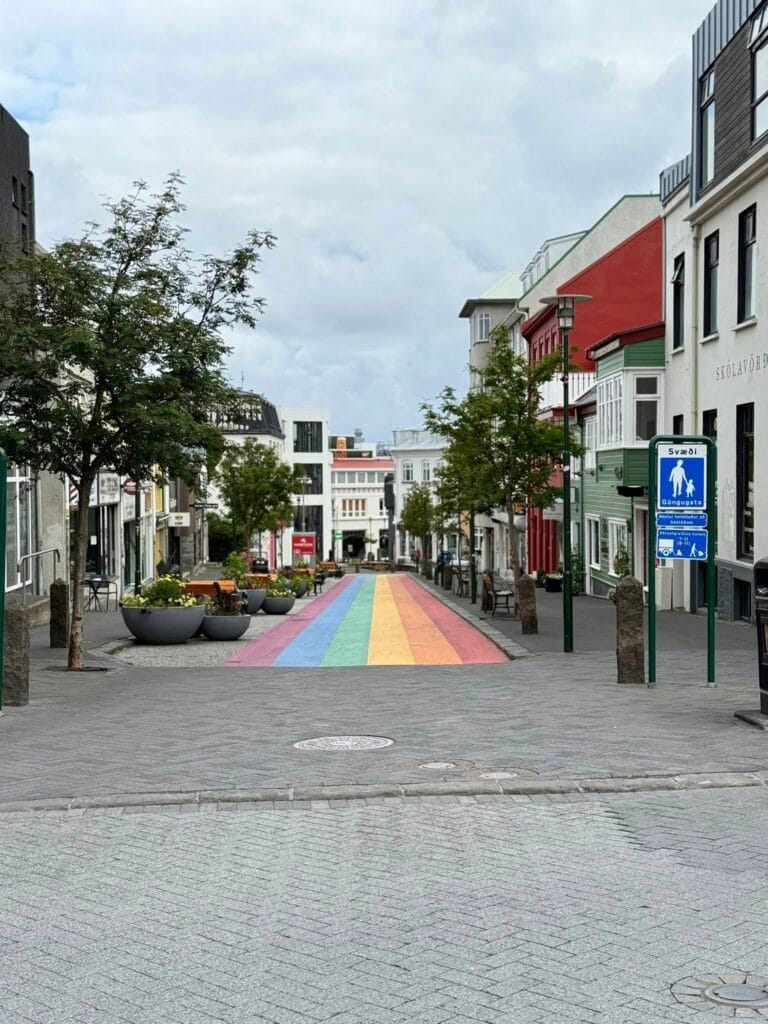 Iconic downtown Reykjavik and the even more iconic Icelandic hot dog
