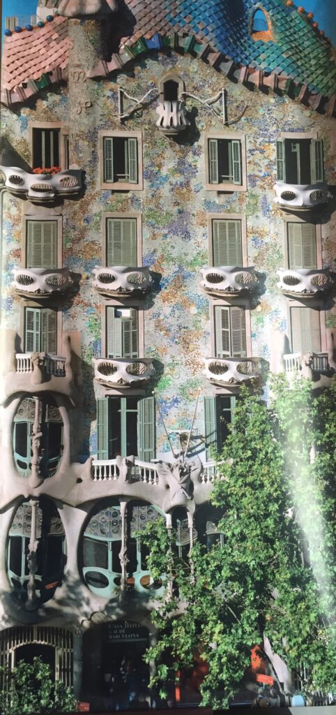 Gaudi's talent - Casa Batllo, Barcelona. One of his many architectural marvels in Barcelona.