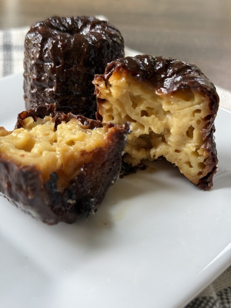 Freshly baked French canelés