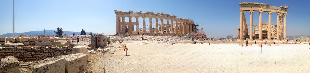 Acropolis in Athens from my first visit before my Greece, Croatia and Ireland trip